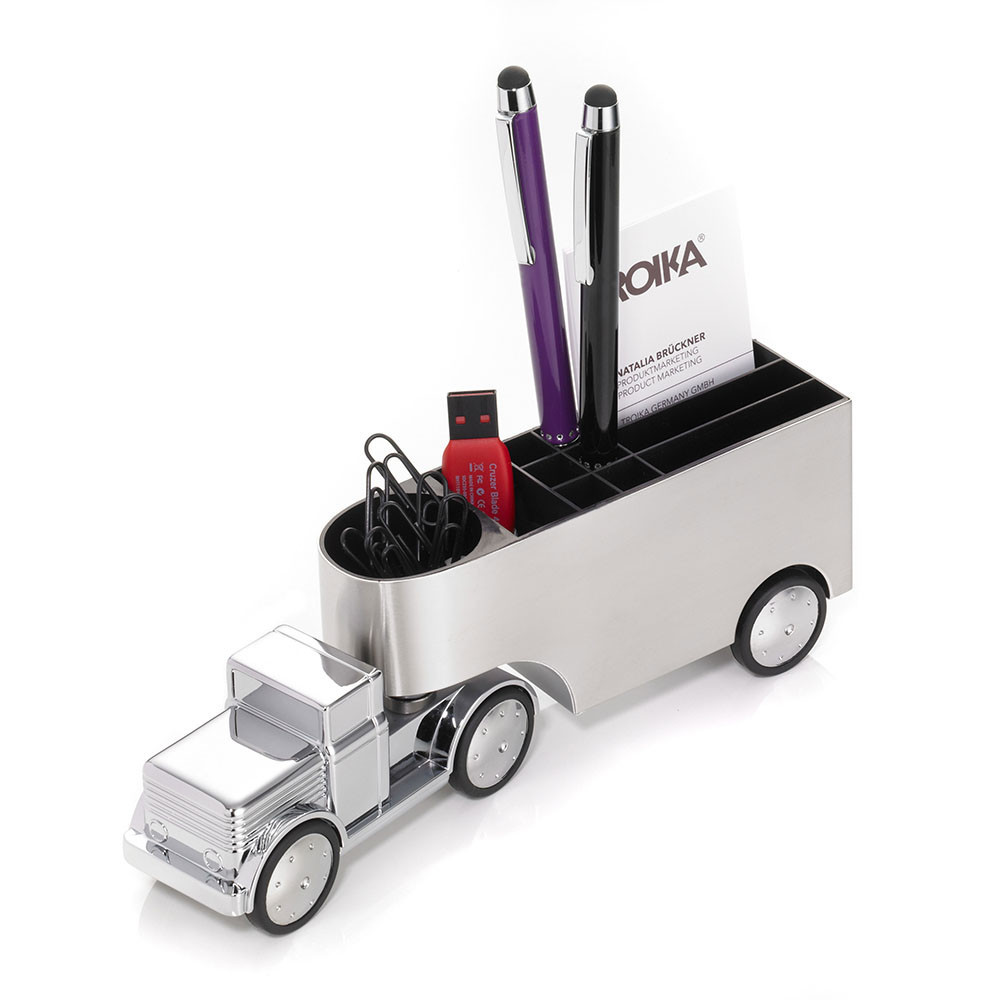 Органайзер настольный Troika Трак для канцелярии Хром Винница - изображение 1