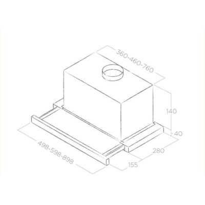 Вытяжка кухонная Elica TT14 LUX BL/A/60 Винница - изображение 10