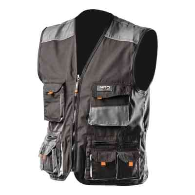 Жилет робочий Neo Tools розмір S (48), 267 г/м2, посилення з тканини Oxford, потрійн (81-260-S) Вінниця