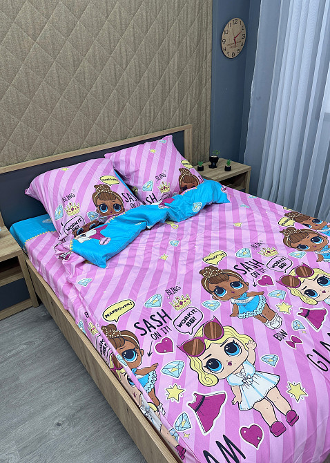 Комплект детского постельного белья Фланель, Koloco Полуторный 150х210 с разноцветным принтом (88-060) Киев - изображение 3