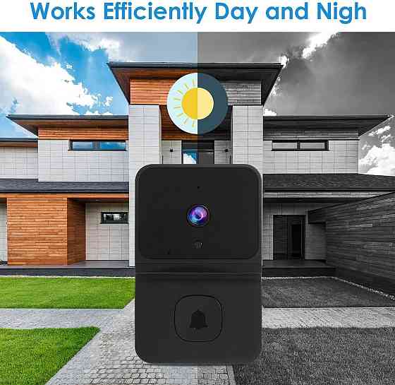 Бездротовий відеодзвінок BT Chou (Wi-Fi): Smart Doorbell з HD-камерою, нічним баченням та двостороннім аудіо Київ