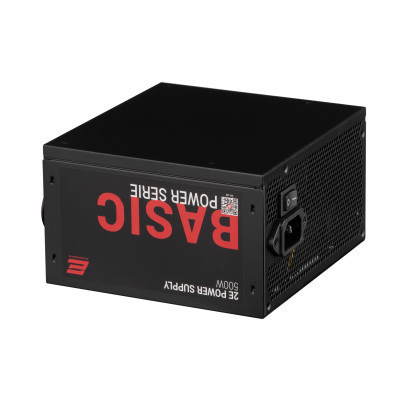 Блок живлення 2E BASIC POWER (500W), 80, 120mm, 1xMB 24pin(20+4), 1xCPU 8pin(4+4), 3xMolex, 4xSATA, 2xPCIe 8pin( (2E-BP500-120APFC) Вінниця - фото 10
