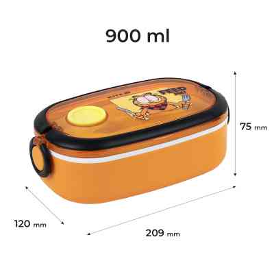 Ланч-бокс детский Kite Garfield , 900 мл, помаранчевий (GF25-1180) Винница