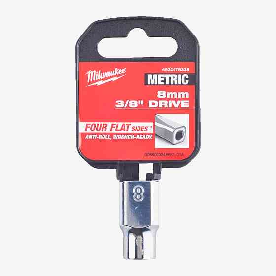 Головка хромована метрична 3/8'' MILWAUKEE, 8мм Одеса