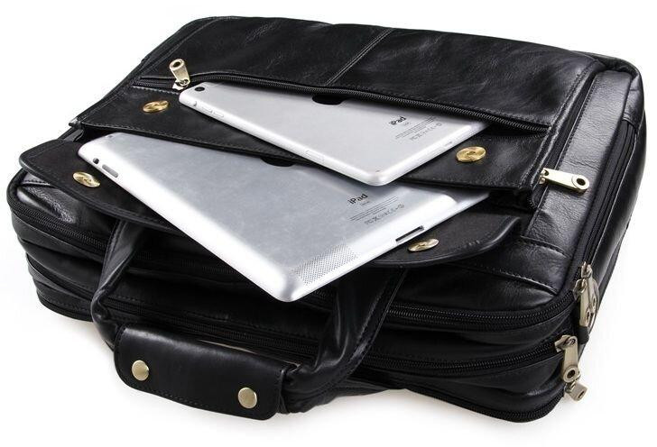 Сумка чоловіча для ноутбука 15.6 Чорна (Vintage) Київ - фото 2