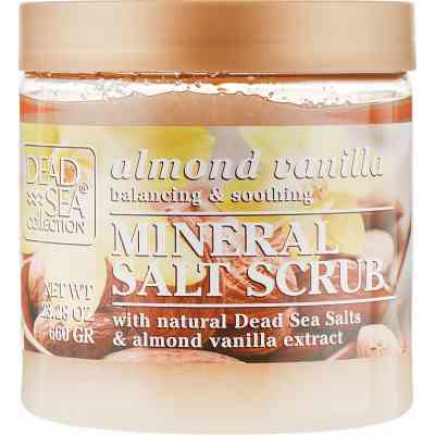 Скраб для тіла Dead Sea Collection з мінералами Мертвого моря, олією мигдалю і ванілі 660 г (830668009677) Вінниця