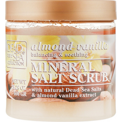 Скраб для тіла Dead Sea Collection з мінералами Мертвого моря, олією мигдалю і ванілі 660 г (830668009677) Вінниця - фото 1