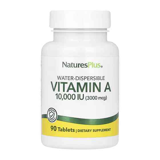 Вітамін A Nature's Plus Vitamin A 10,000 IU Water-Dispersible 90 таблеток Луцьк