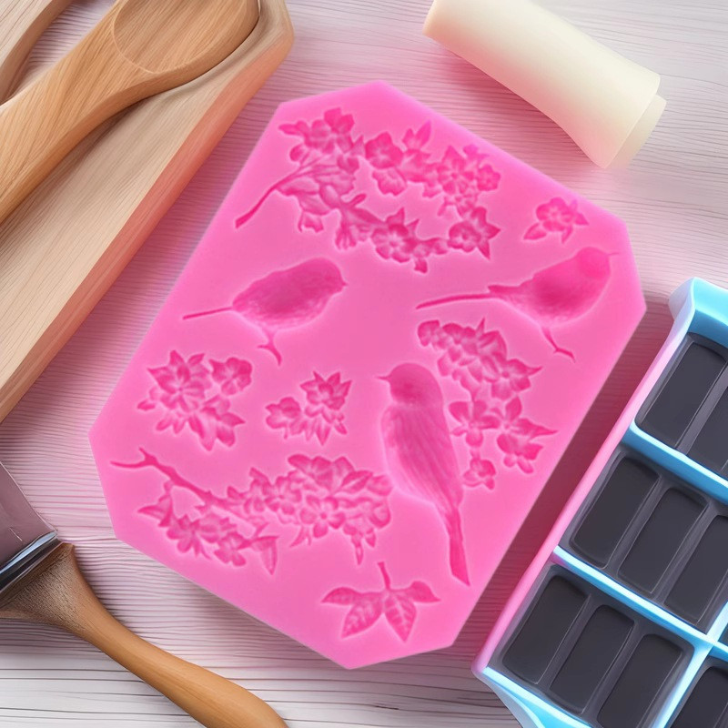 Молд силіконовий Птахи 119 на 90 см рожевий Київ - фото 10
