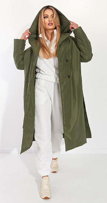 Модне пальто з плащової тканини (44) Київ - фото 3