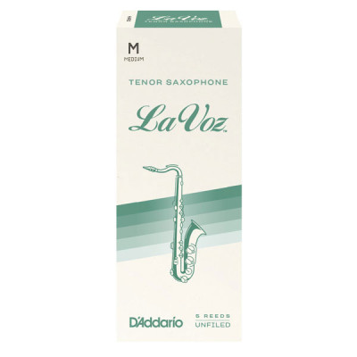 Тростина для саксофона D&apos;Addario La Voz - Tenor Sax Medium - 5 Pack (RKC05MD) Вінниця - фото 1