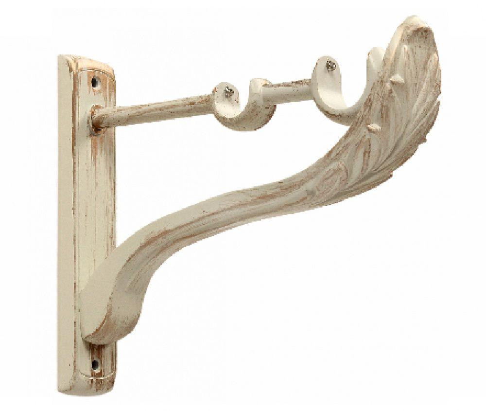 Тримач Orvit РЕТРО дворядний до стіни 25\19 мм БІЛЕ ЗОЛОТО (матове) Львов - изображение 1