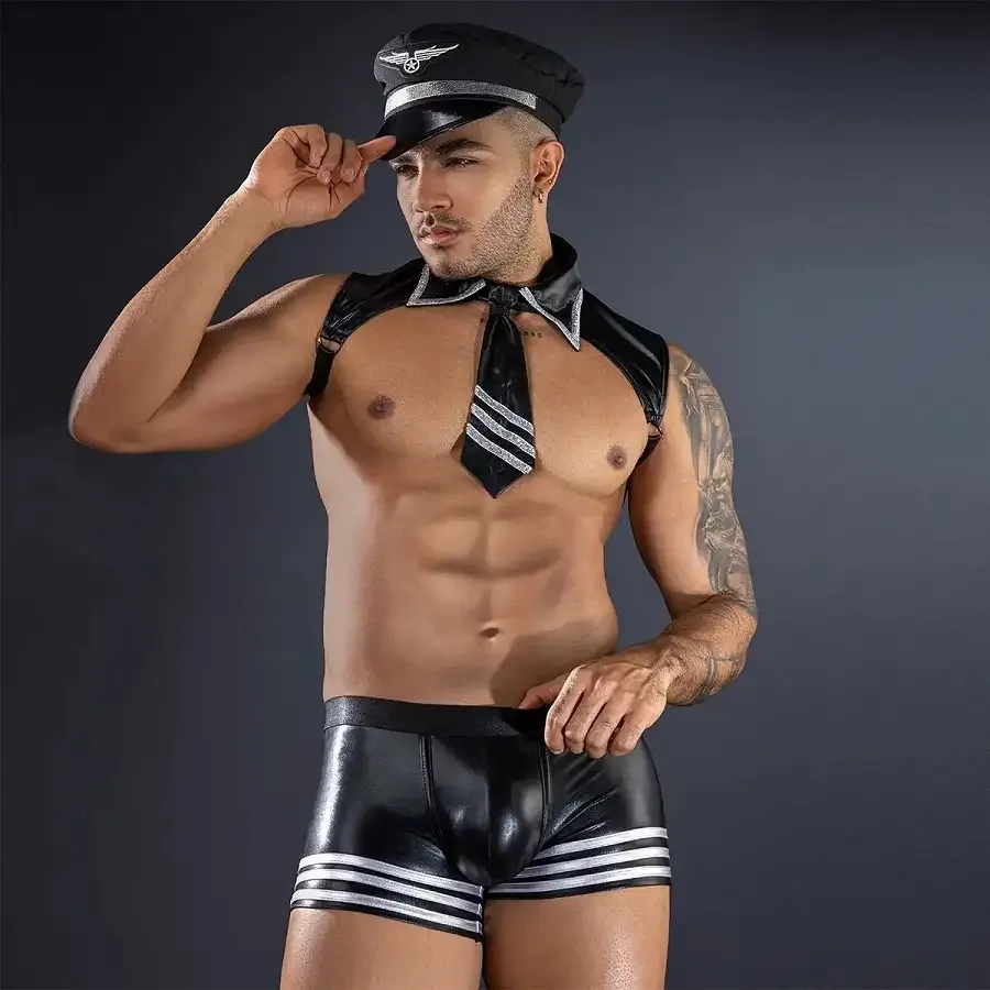 Чоловічий еротичний костюм поліцейського JSY 9103 One Size Львів - фото 4