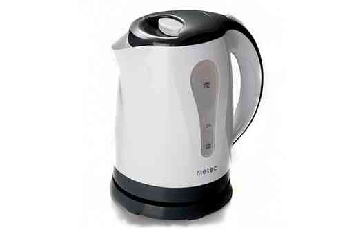 Электрочайник Metec EK-02PWB 1.8 л, пластик, 1850-2200 Вт, бело-черный корпус Харьков