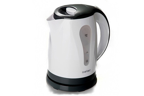 Электрочайник Metec EK-02PWB 1.8 л, пластик, 1850-2200 Вт, бело-черный корпус Харьков - изображение 1
