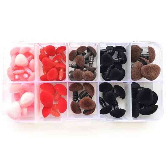 Набор флоковых носиков для игрушек, 70 шт, 4 цвета Киев