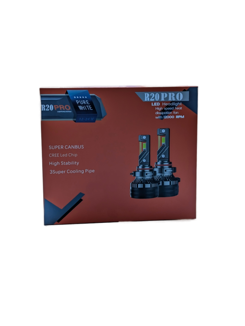 Комплект світлодіодних ламп R20 H4 100W Canbus 6000K 12/24V Харків - фото 5