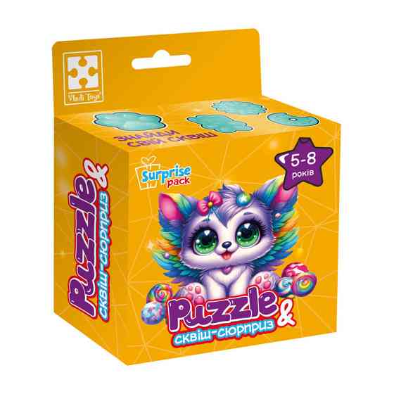 Дитячі пазли з сюрпризом "Кошеня з крилами" VT 8030-11, 180 деталей Вінниця