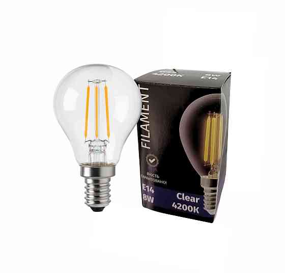 Лампочка LED Siriusstar Filament 8W G45-4200K-E14 Коломия