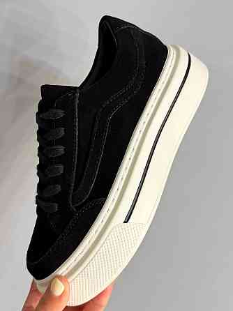 Кеды женские Hengji 707-6 замшевые на высокой платформе черные, 38, 24,5 см Киев