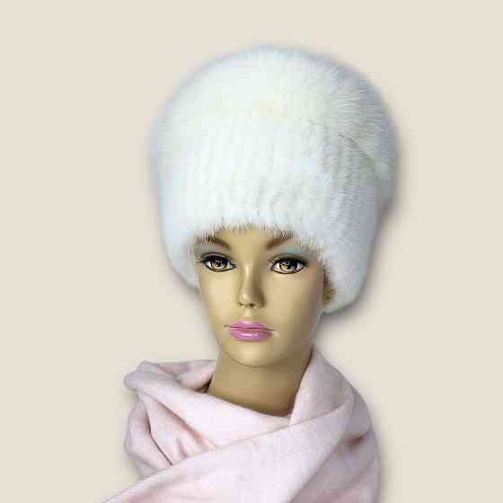 Норкова жіноча шапка кубанка Каміла Білий Харків