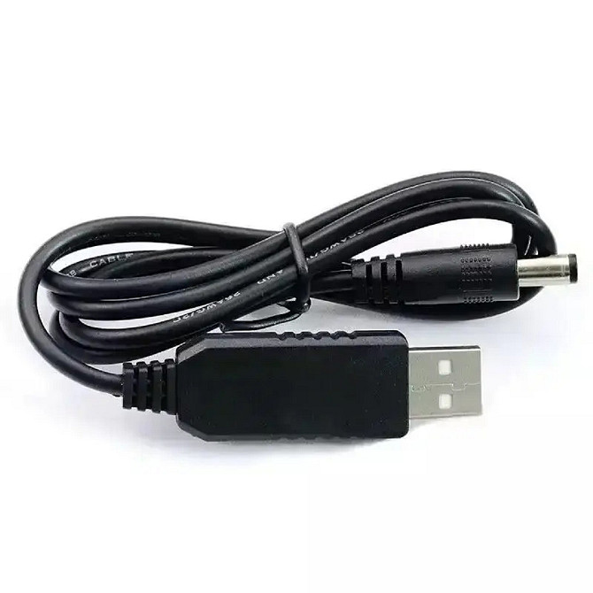 Кабель з перетворювачем напруги 5V - 12V 2А USB-5.5 для живлення роутера від павербанку 1 м Київ - фото 3