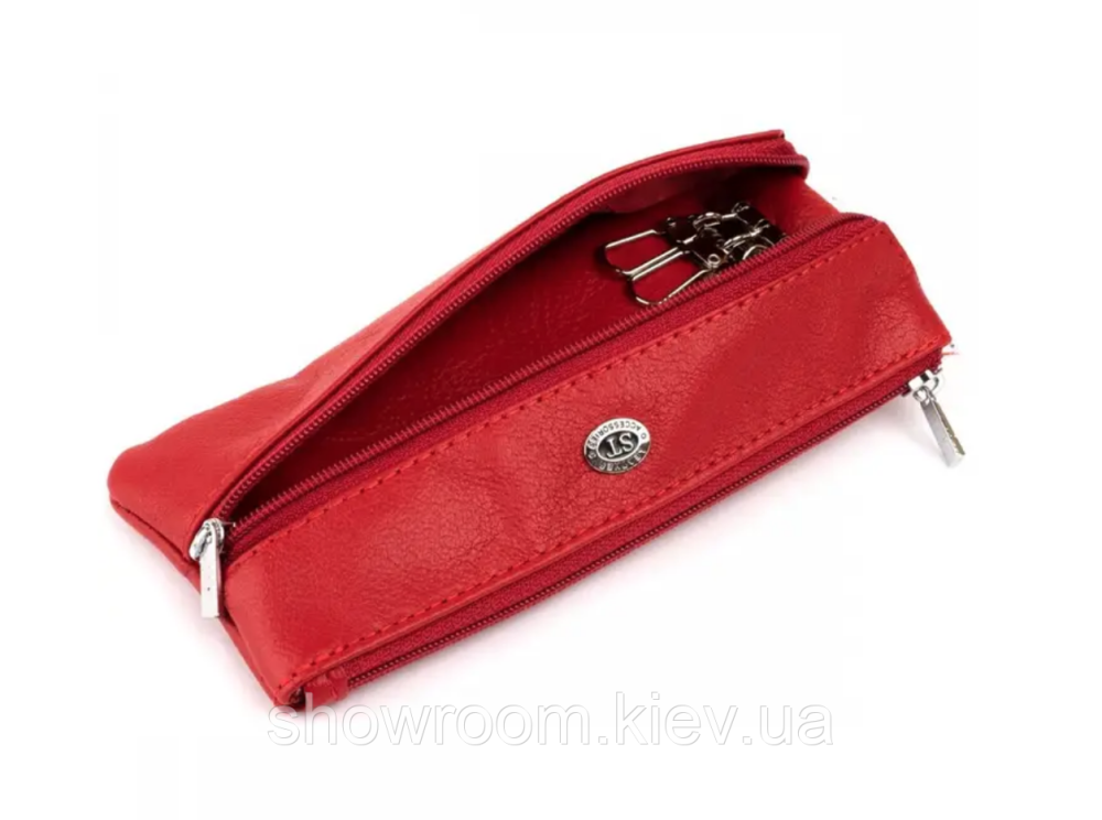 Женская кожаная красная ключница (405) Киев - изображение 3