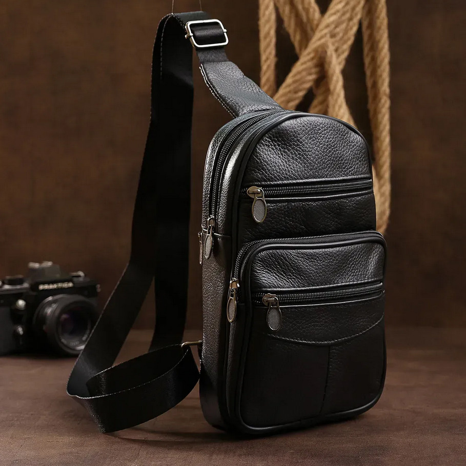 Оригинальная мужская сумка кросс-боди, Мужские сумки через плечо, Сумка кожаная мужская кросс боди JN-47 Львов - изображение 9