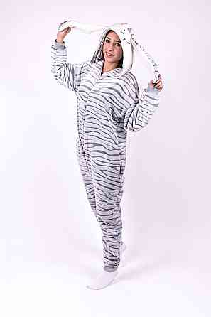 Комбінезон жіночий Кігурумі " Шиншила", сірий, на блискавці, топ 48/52 Крохатушка одяг Київ