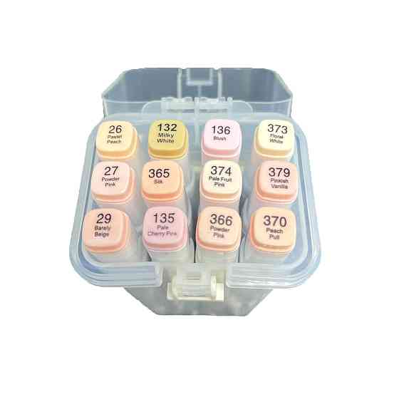 Набір скетч маркерів Touch Smooth на спиртовій основі 12 штук НА ВИБІР + 20 кольорів акварельних маркерів з пензликом Кам'янець-Подільський