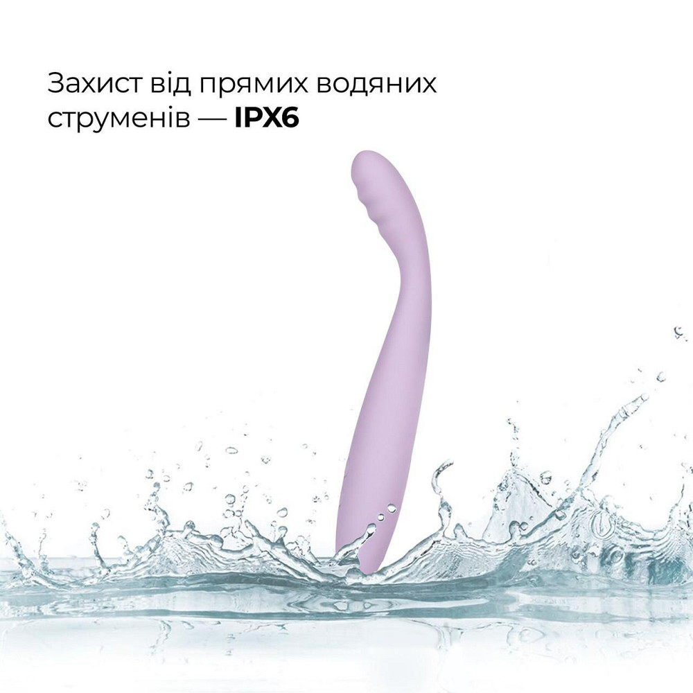 Тонкий смарт-вібратор точки G Svakom Cici 2 Lilac, підігрів до 38 °C Sex Aura Київ - фото 8