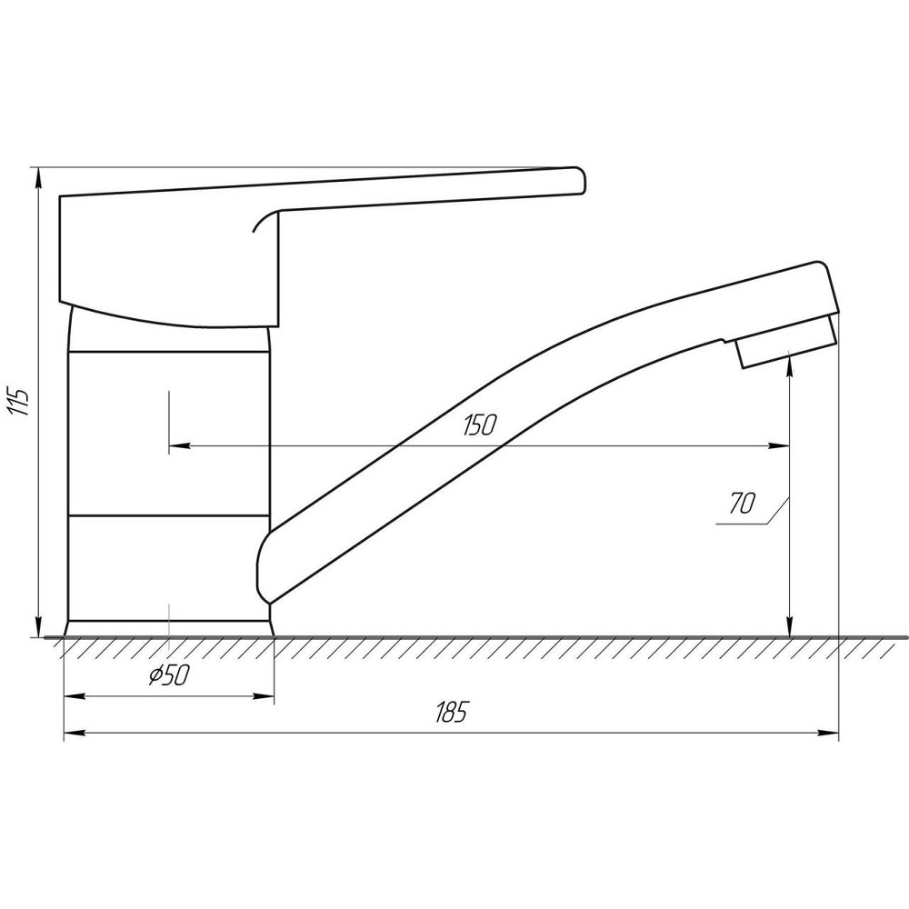 Змішувач для умивальника DOMINO BLITZ DBC-103M Київ - фото 4