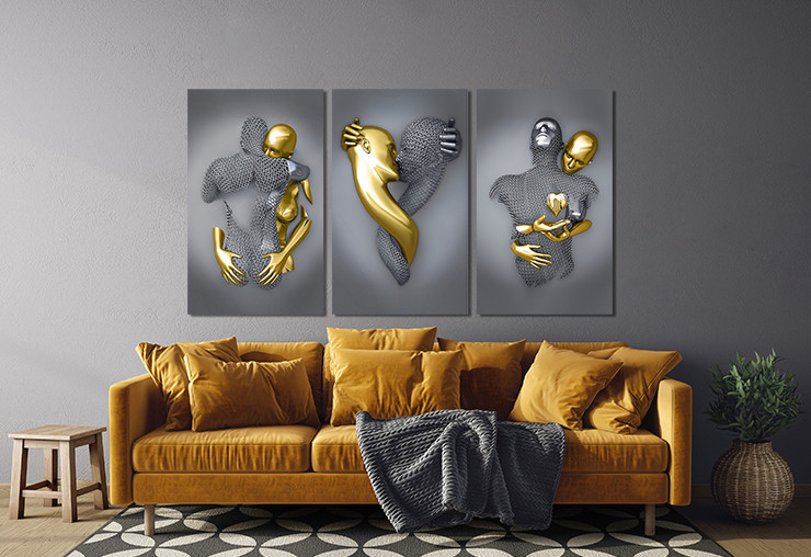 Модульная картина в гостиную / спальню   Закохані    ART-266_3A Киев - изображение 2