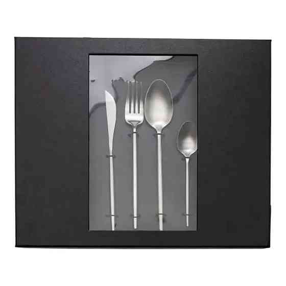 Yiwu Набір столових приборів 24 предмети столовий набір на 6 персон Сріблястий HP-20-16 Коломыя