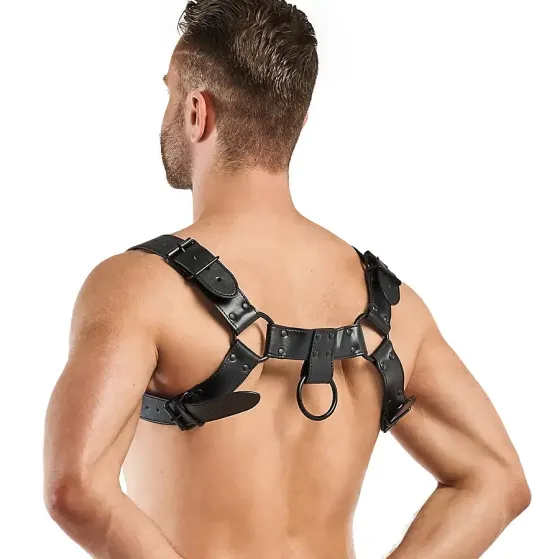 Портупея Bedroom Fantasies Bruno Chest Bulldog Harness - Black Львів