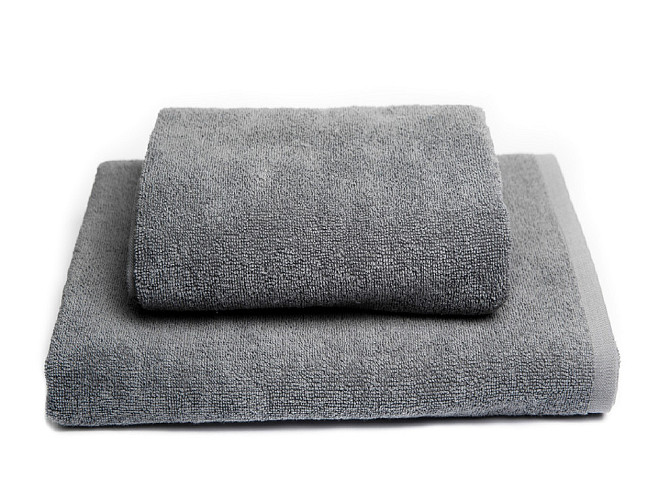 Рушник банний Ideal Textile махровий 70х140 см 450 г/м2 Сірий Чернівці - фото 1