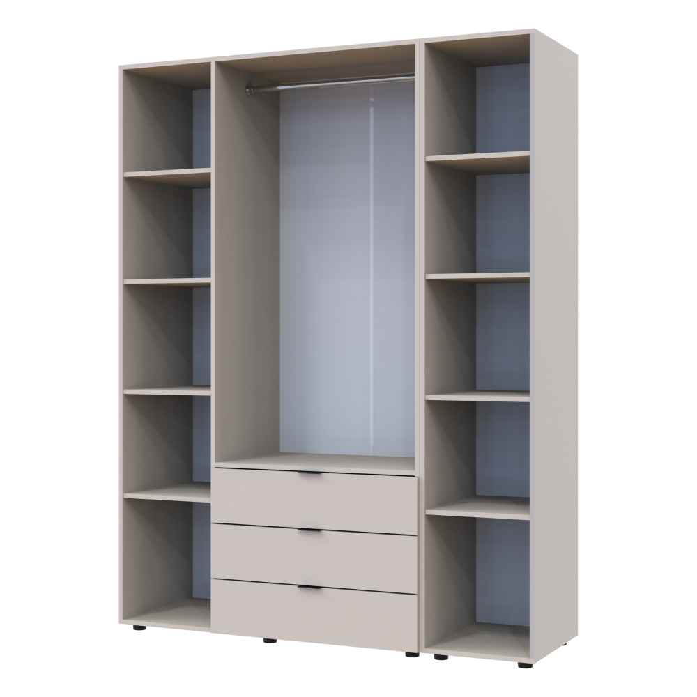 Комплект шкафов для одежды Doros Гелар (2 шт.) 154,4х49,5х203,4 см Кашемир (DRS-011256) Львов - изображение 6