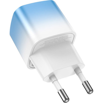 Зарядний пристрій HOCO C101A USB-C PD20W + cable USB-C to Lightning Ice Blue (6931474769381) Вінниця - фото 11