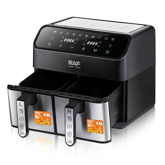 Аэрофритюрница на 2 чаши (8л),1800 Вт,RAF R-5292 SBR Киев