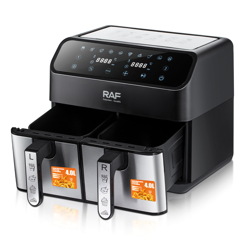Аэрофритюрница на 2 чаши (8л),1800 Вт,RAF R-5292 SBR Киев - изображение 3