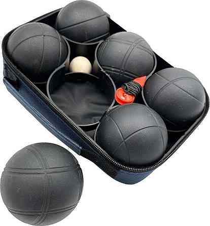 М'ячі для гри в петанк Enero Pro з чохлом, чорні Київ