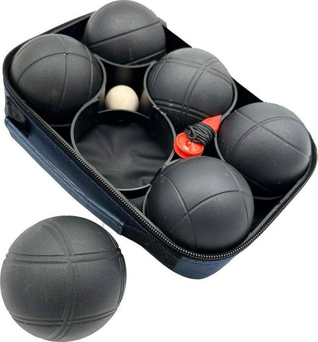 М'ячі для гри в петанк Enero Pro з чохлом, чорні Київ - фото 3