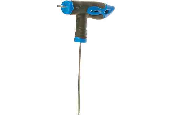 Ключ Т-образный 6-гранный с шаром и прорезиненной рукояткой H2x75мм, на пластиковом держателе ROCKFORCE RF-76502G Одесса