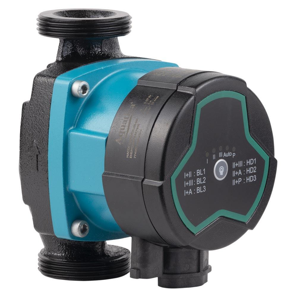 Насос циркуляційний енергоощадний 5-39 Вт Hmax 6 м Qmax 53 л/хв Ø11⁄2" 130 мм + гайки Ø1" AQUATICA GPA25-6/130 III (774052) Київ - фото 7