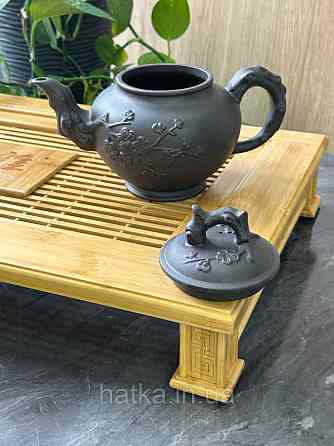 Чайник заварювальний ісинська глина 900 мл "Сакура" темний Т2561-1 Київ