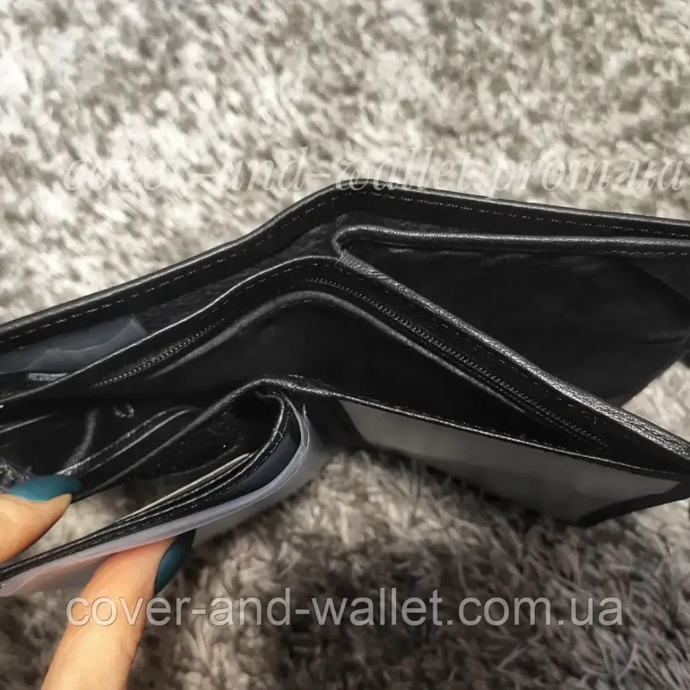 Чоловіче шкіряне портмоне з відділом для паспорта та документів Marco Coverna MC-2090-1 Київ - фото 4