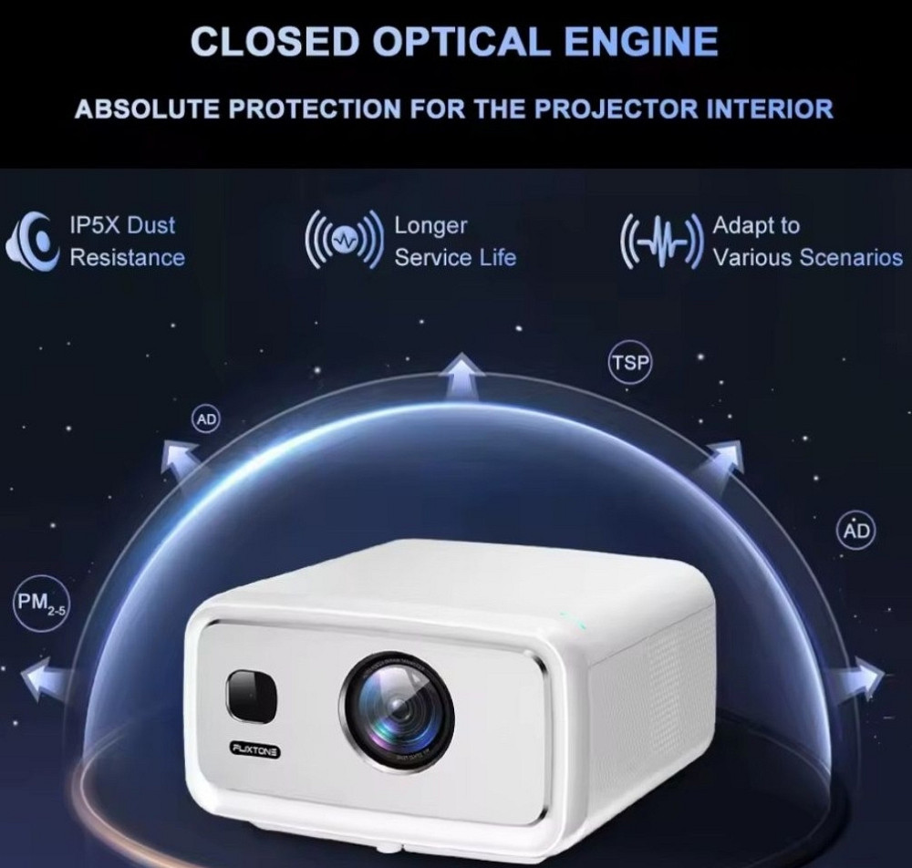 Флагманський 1LCD проектор Flixtone d10s  / Portable  projector. Харків - фото 4