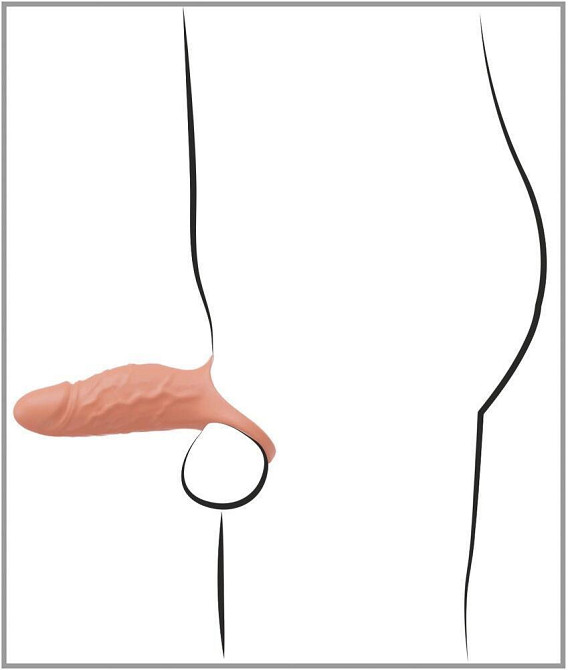 Насадка для збільшення пеніса RealSleeve Close Sex Aura Київ - фото 10