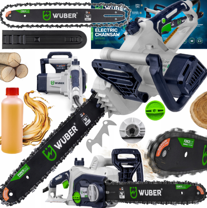 Електрична ланцюгова пила 2000Вт Wuber (Польща) Київ - фото 1