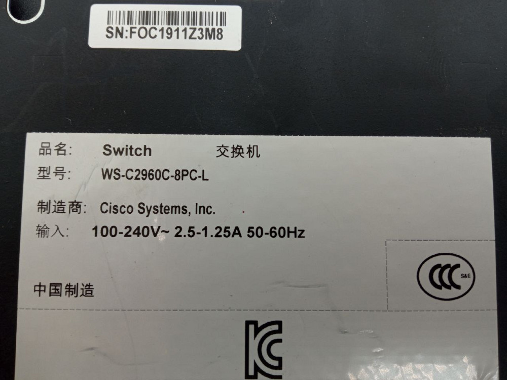 Комутатор керований Cisco Catalyst 2960-C Series PoE Switch WS-C2960C-8PC-L (Б клас) Луцьк - фото 5